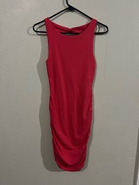 EUC Kookai size 1 Women's Sleeveless Red Bodycon Cinch Dress